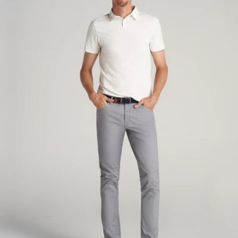 American Tall – Size 28/36 Pebble Grey –Carman TAPERED Fit Five Pocket Mens Pant